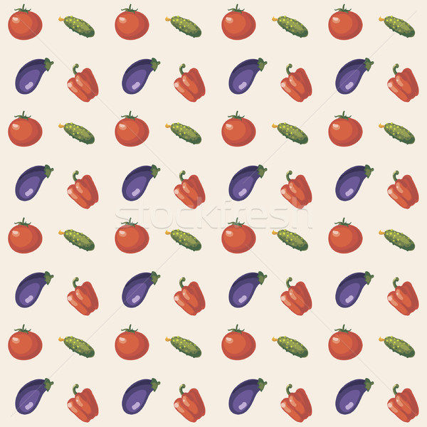 vector ornament carrot onion beets Stock photo © Mamziolzi