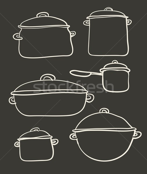 Cookware set Stock photo © Mamziolzi