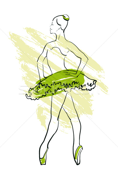 Vektora Storony Risunok Baleriny Risunok Akvarel Vektornaya Grafika C Mamziolzi 8057448 Stockfresh