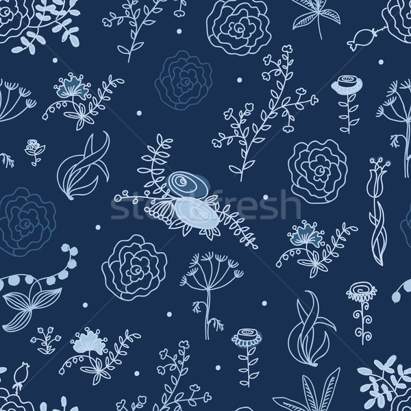 Elegance Seamless pattern with flowers Stock photo © Mamziolzi