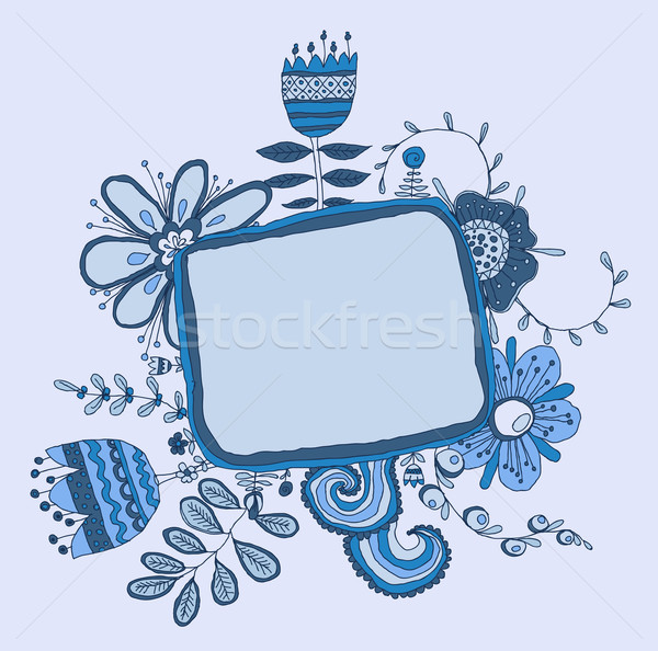 Set of floral graphic design elements Stock photo © Mamziolzi