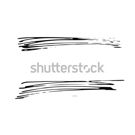 Grunge Ink pen Stroke set Stock photo © Mamziolzi