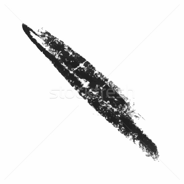 черный воск карандаш изолированный белый набор Сток-фото © Mamziolzi