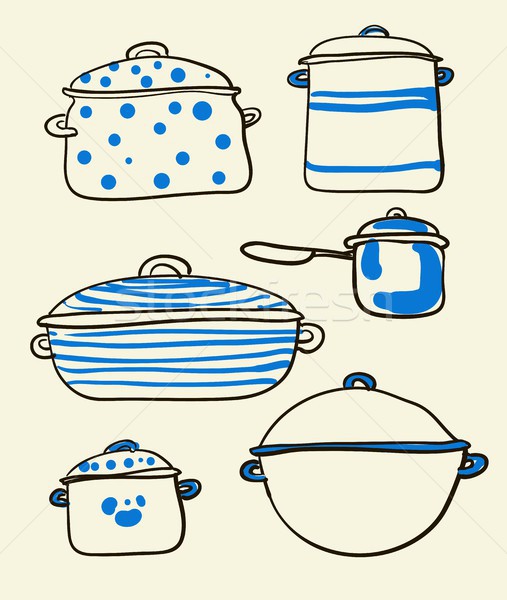Cookware set Stock photo © Mamziolzi