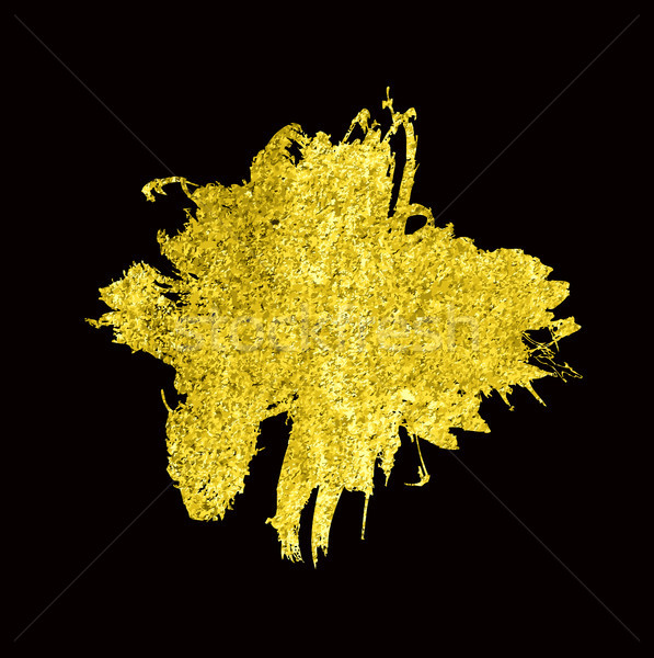 Gold Textur Hand gezeichnet Pinsel Vektor Textur Stock foto © Mamziolzi