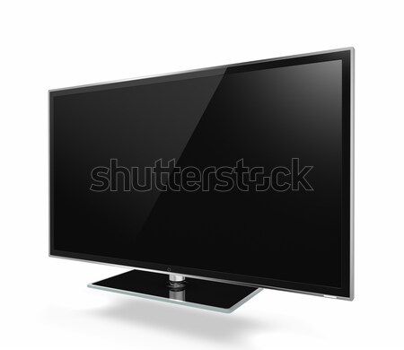 Complet hd televiziune alb Imagine de stoc © manaemedia