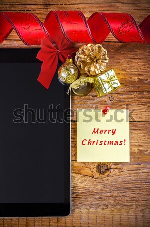 Christmas dekoracje działalności świecie Zdjęcia stock © manaemedia