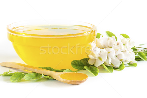 Miodu szkła puchar żywności zielone obiedzie Zdjęcia stock © manaemedia