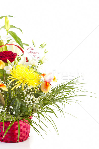 Basket with flowers for Mother Stock photo © manaemedia