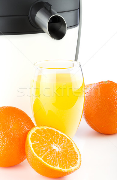 Elektrische Orangensaft Essen Obst Hintergrund Stock foto © manaemedia