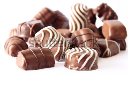 Czekolady candy odizolowany biały tle ciemne Zdjęcia stock © manaemedia