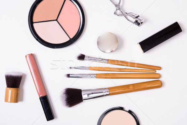 Profesional maquillaje herramientas blanco productos Foto stock © manera