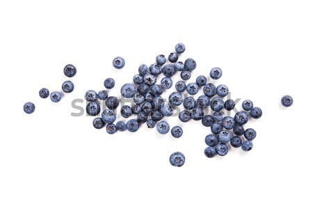 bunch of ripe blueberries isolated macro shot Stock photo © manera