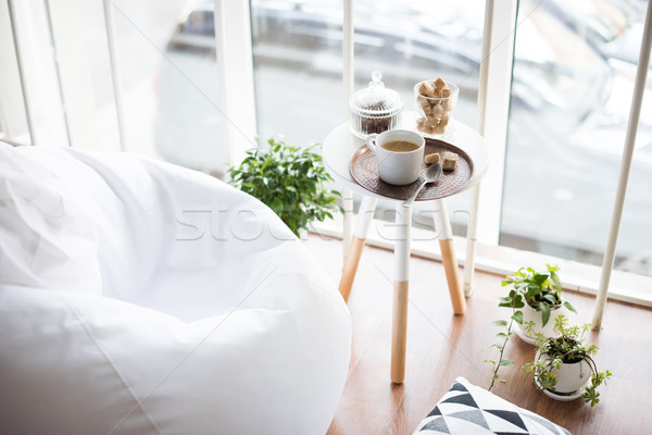 Stílus hipszter belső kényelmes padlás szoba Stock fotó © manera