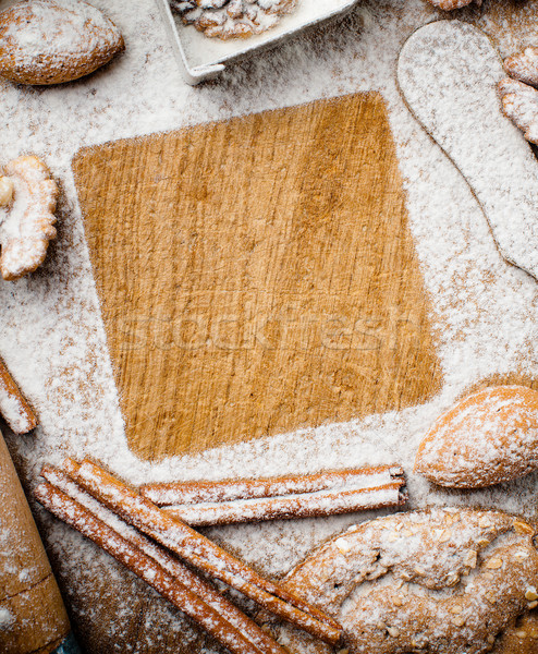 Christmas and holiday baking, ready template Stock photo © manera