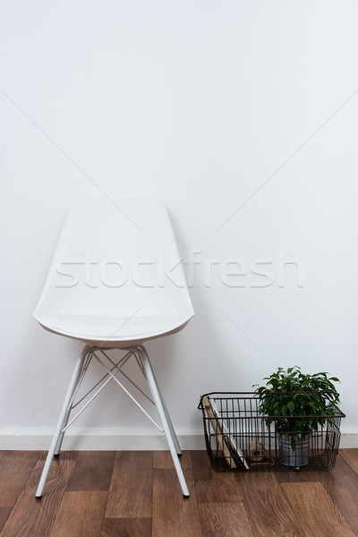 simple decor objects, minimalist white interior Stock photo © manera