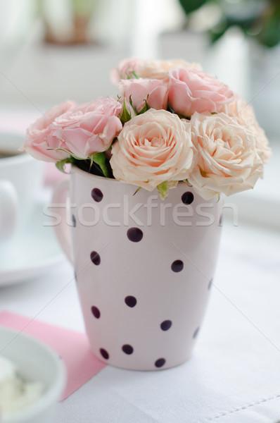 bouquet of delicate pink roses Stock photo © manera
