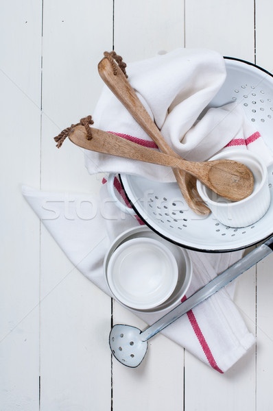 Rustic kitchen decor Stock photo © manera