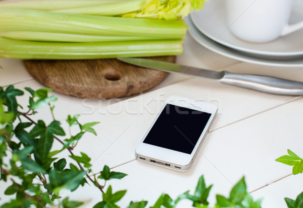 smartphone on a table Stock photo © manera