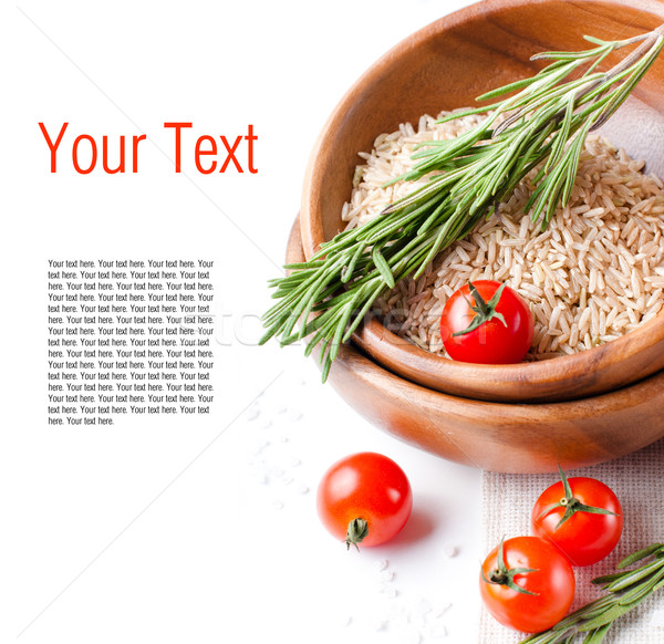 Template of vegetarian food Stock photo © manera