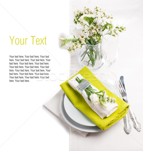 Festive table setting template Stock photo © manera