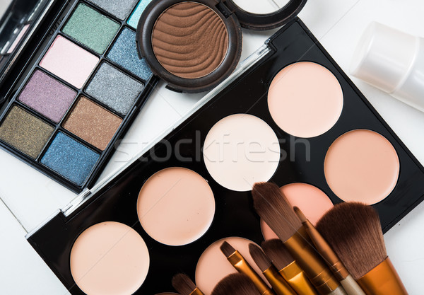 Сток-фото: профессиональных · макияж · инструменты · продукции · набор · природного