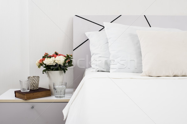 таблице интерьер белый спальня новых Сток-фото © manera