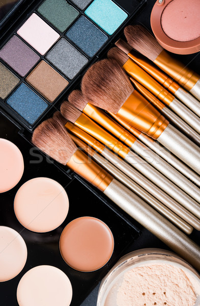 Professional makeup brushes and tools, make-up products set Stock photo © manera
