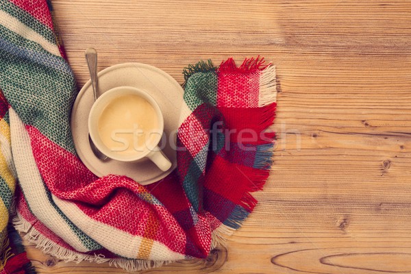 Confortável casa xícara de café quente detalhes Foto stock © manera