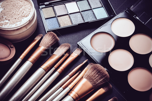 Professional makeup brushes and tools, make-up products set Stock photo © manera