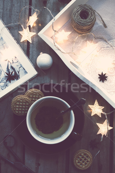Cozy holidays at home Stock photo © manera