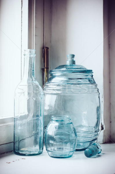 blue-green glass Stock photo © manera