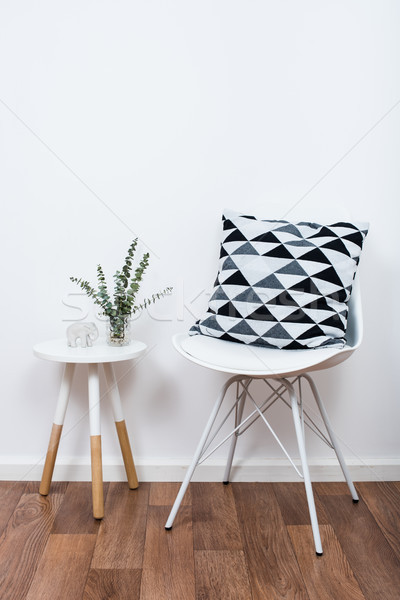 simple decor objects, minimalist white interior Stock photo © manera