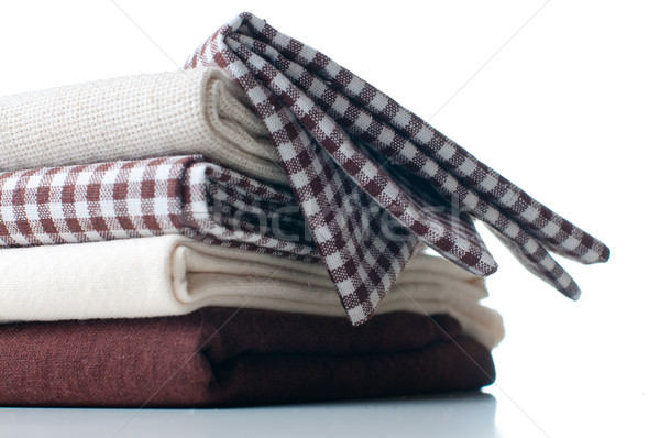 stack of new fabrics Stock photo © manera