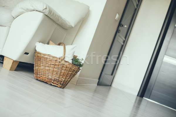современных домой интерьер плетеный корзины Сток-фото © manera