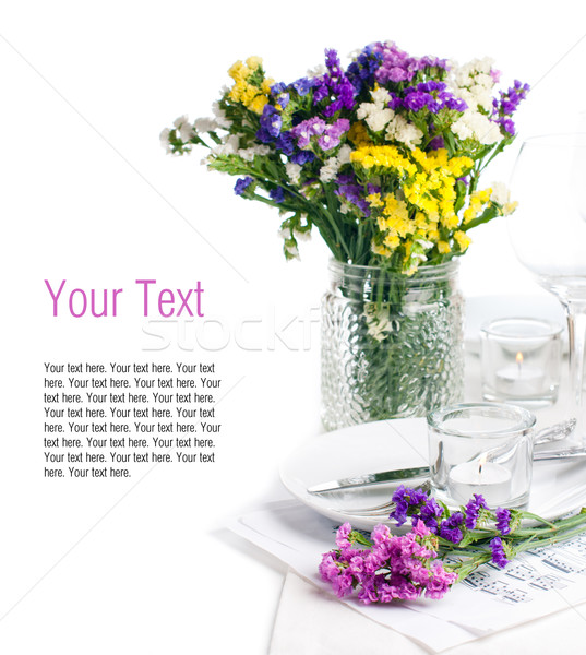 Stock photo: Festive table setting 