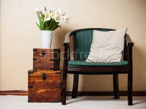 Home interior, vintage chair Stock photo © manera