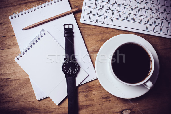 hipster style office table Stock photo © manera