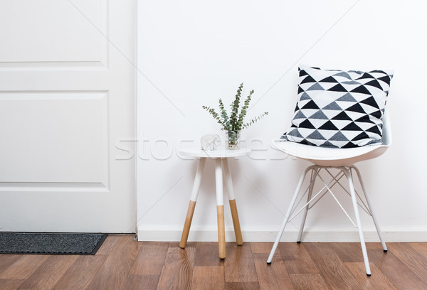 Foto stock: Simples · decoração · objetos · branco · interior