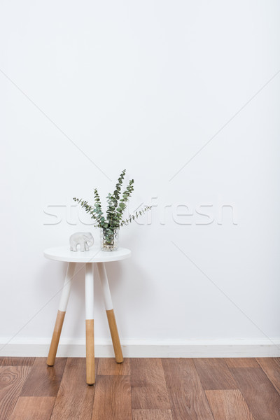 Stock fotó: Egyszerű · dekoráció · tárgyak · minimalista · fehér · belső