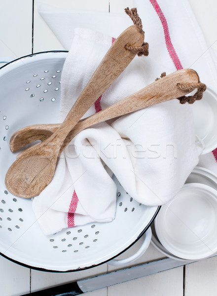 Rustic kitchen decor Stock photo © manera