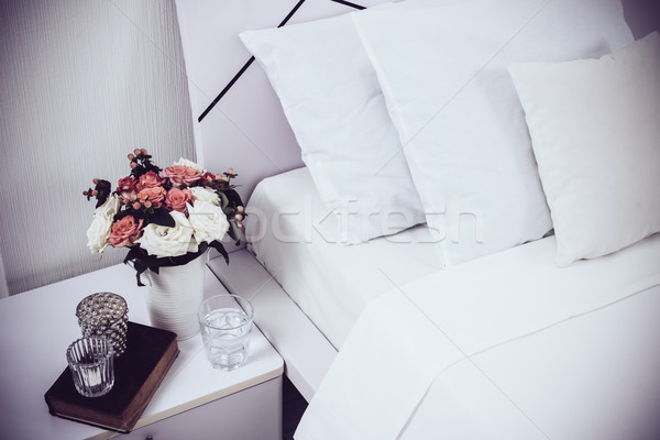 Bedside table decor Stock photo © manera