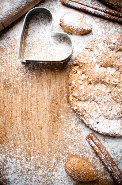 Christmas and holiday baking background Stock photo © manera