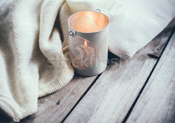 Cosy and soft winter background Stock photo © manera