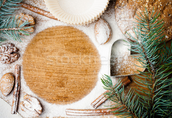 Christmas and holiday baking, ready template Stock photo © manera