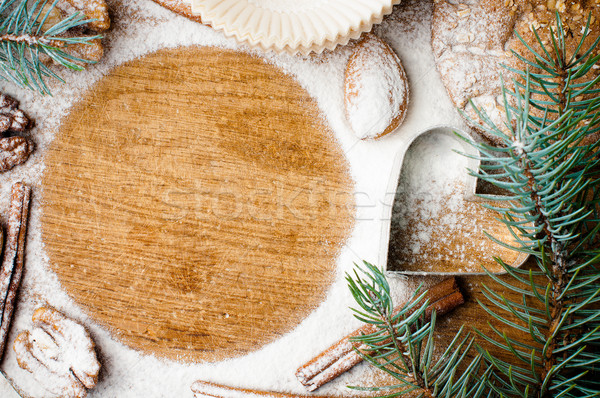 Christmas and holiday baking, ready template Stock photo © manera