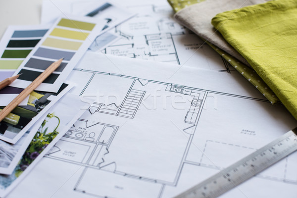 Interior designers working table Stock photo © manera