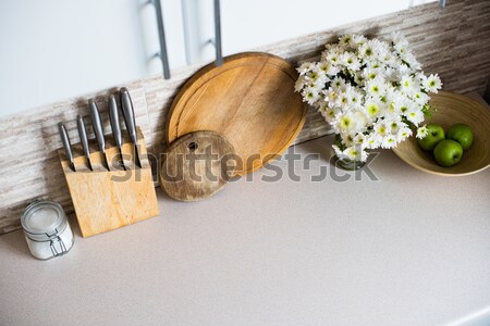 インテリア 新しい 明るい 白 ホーム キッチンのインテリア ストックフォト © manera
