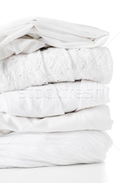 Stock fotó: Fehér · ruházat · boglya · új · tiszta · különböző