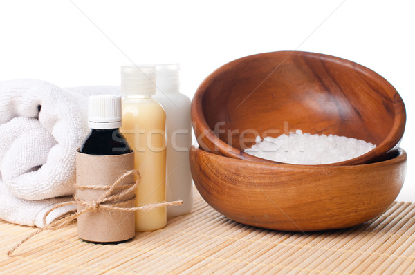 Produtos estância termal corpo cuidar higiene branco Foto stock © manera